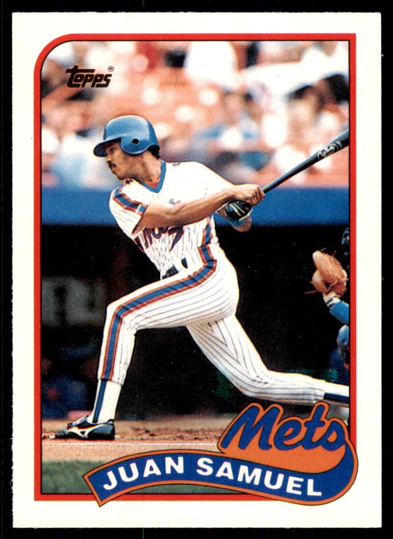 1989 Topps Traded. Juan Samuel . New York Mets #108T