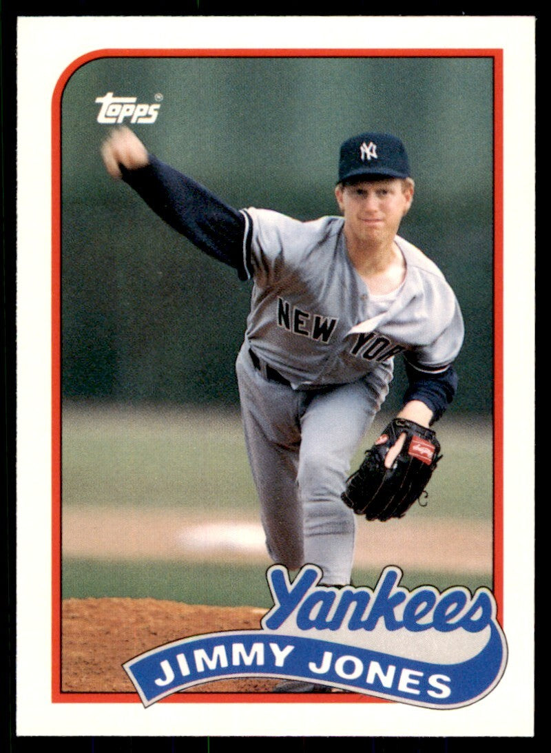 1989 Topps Traded. Jimmy Jones . New York Yankees #58T