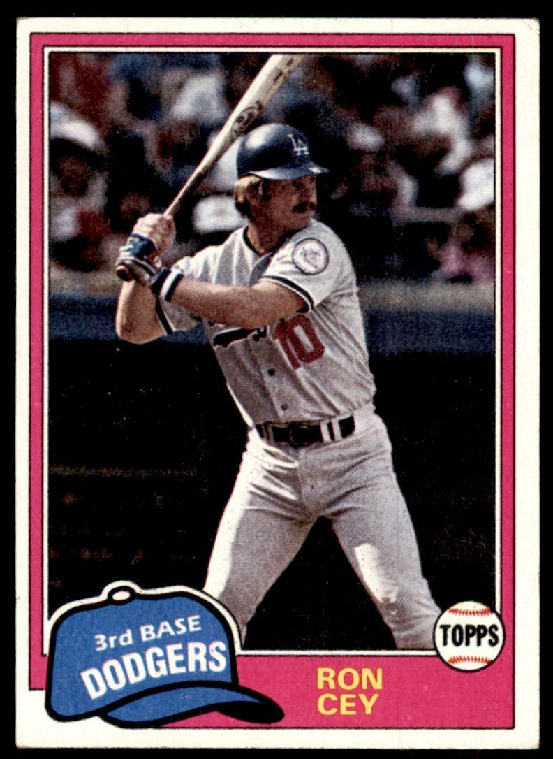 1981 Topps Baseball Card Ron Cey Los Angeles Dodgers #260