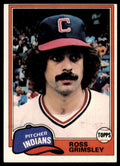 1981 Topps Baseball Card Ross Grimsley Cleveland Indians #170