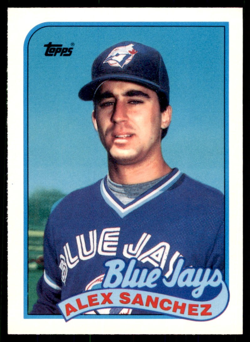 1989 Topps Traded. Alex Sanchez . Toronto Blue Jays #109T