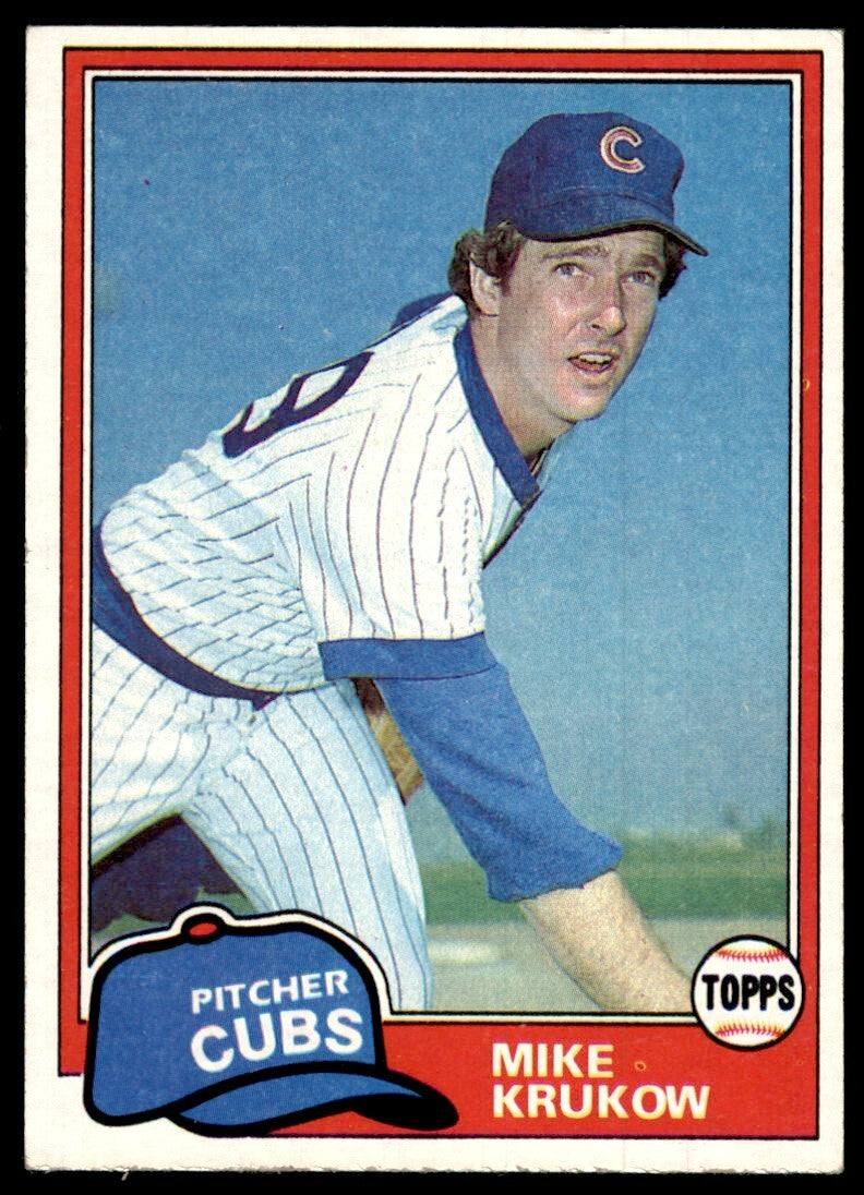 1981 Topps Baseball Card Mike Krukow Chicago Cubs #176