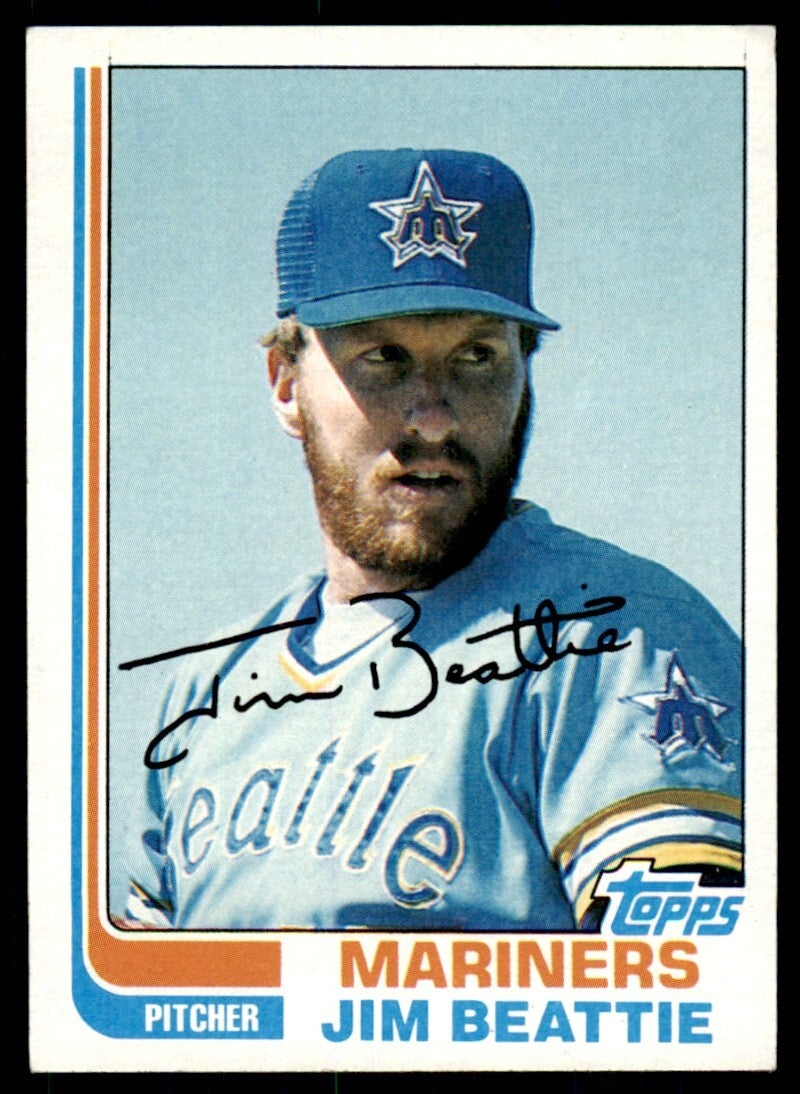 1982 Topps. Jim Beattie . Seattle Mariners #22