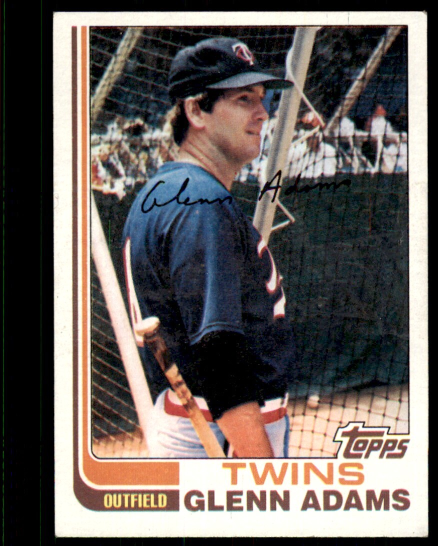 1982 Topps. Glenn Adams. . Minnesota Twins #519