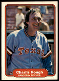 1982 Fleer Baseball Card Charlie Hough Texas Rangers #319