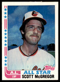 1982 Topps. Scott McGregor . Baltimore Orioles #555
