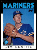 1986 Topps Baseball Card Jim Beattie B Seattle Mariners #729