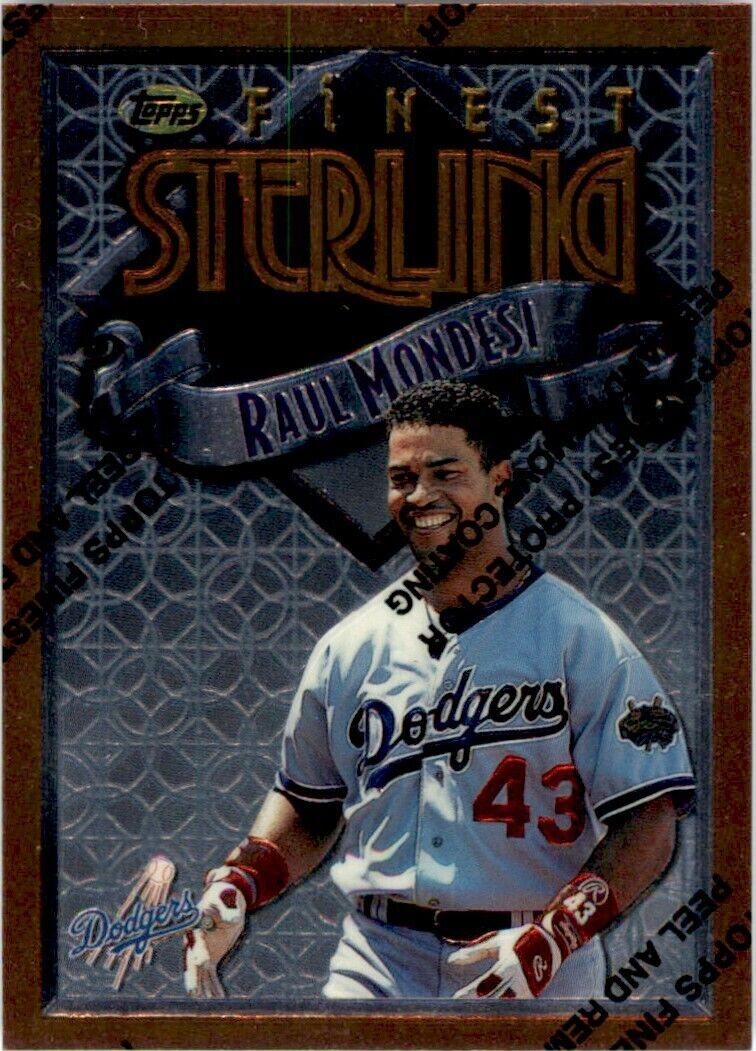 1996 Topps Finest Raul Mondesi . Los Angeles Dodgers #199