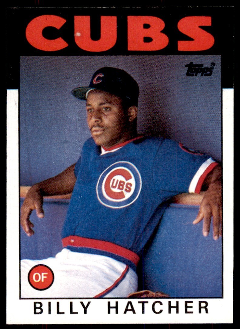 1986 Topps Baseball Card Billy Hatcher Chicago Cubs #46