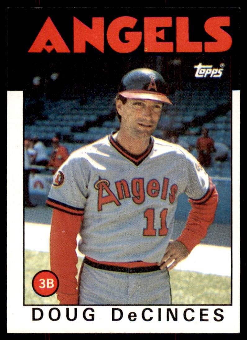1986 Topps Baseball Card Doug DeCinces California Angels #257
