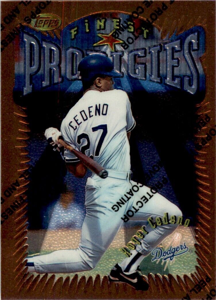 1996 Topps Finest Roger Cedeno . Los Angeles Dodgers/Colorado Rockies/Oakland
