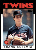 1986 Topps Baseball Card Frank Eufemia Rookie B Minnesota Twins #236