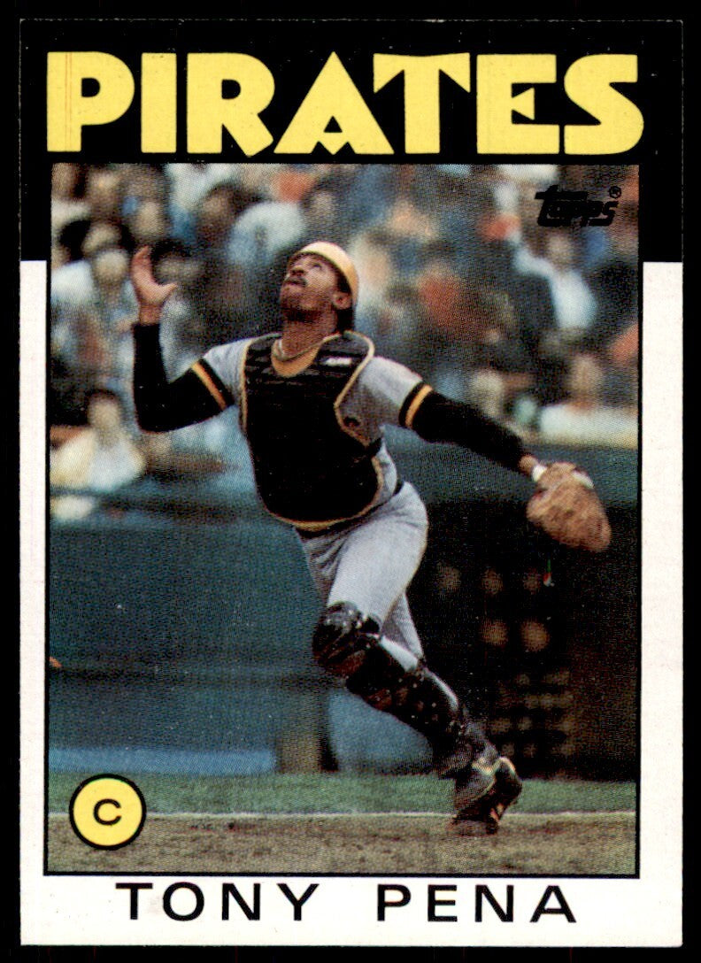 1986 Topps Baseball Card Tony Pena A Pittsburgh Pirates #260