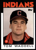 1986 Topps Baseball Card Tom Waddell Cleveland Indians #86