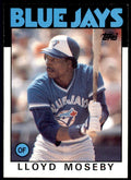 1986 Topps Baseball Card Lloyd Moseby B Toronto Blue Jays #360
