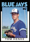 1986 Topps Baseball Card Tom Henke Toronto Blue Jays #333