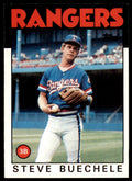 1986 Topps Baseball Card Steve Buechele Rookie Texas Rangers #397