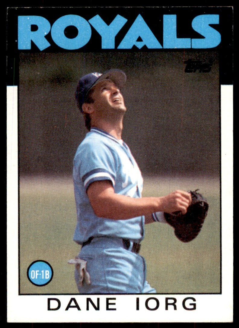 1986 Topps Baseball Card Dane Iorg Kansas City Royals #269