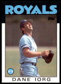 1986 Topps Baseball Card Dane Iorg A Kansas City Royals #269
