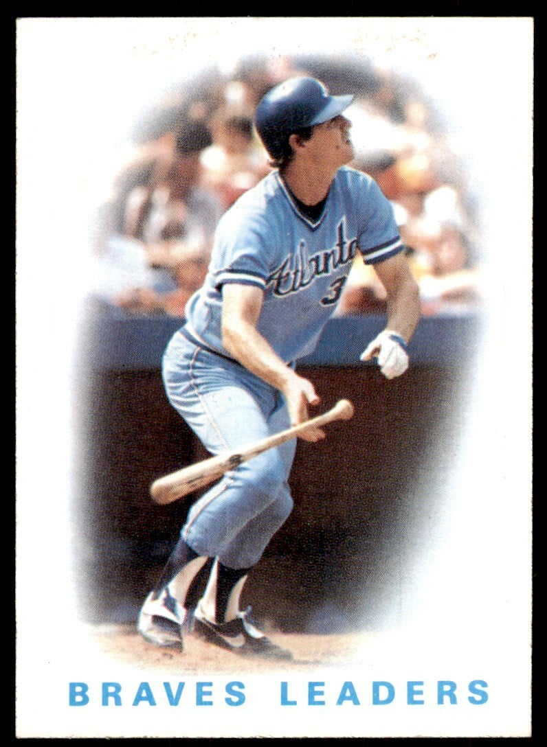 1986 Topps Baseball Card Braves Leaders: Dale Murphy Atlanta Braves #456