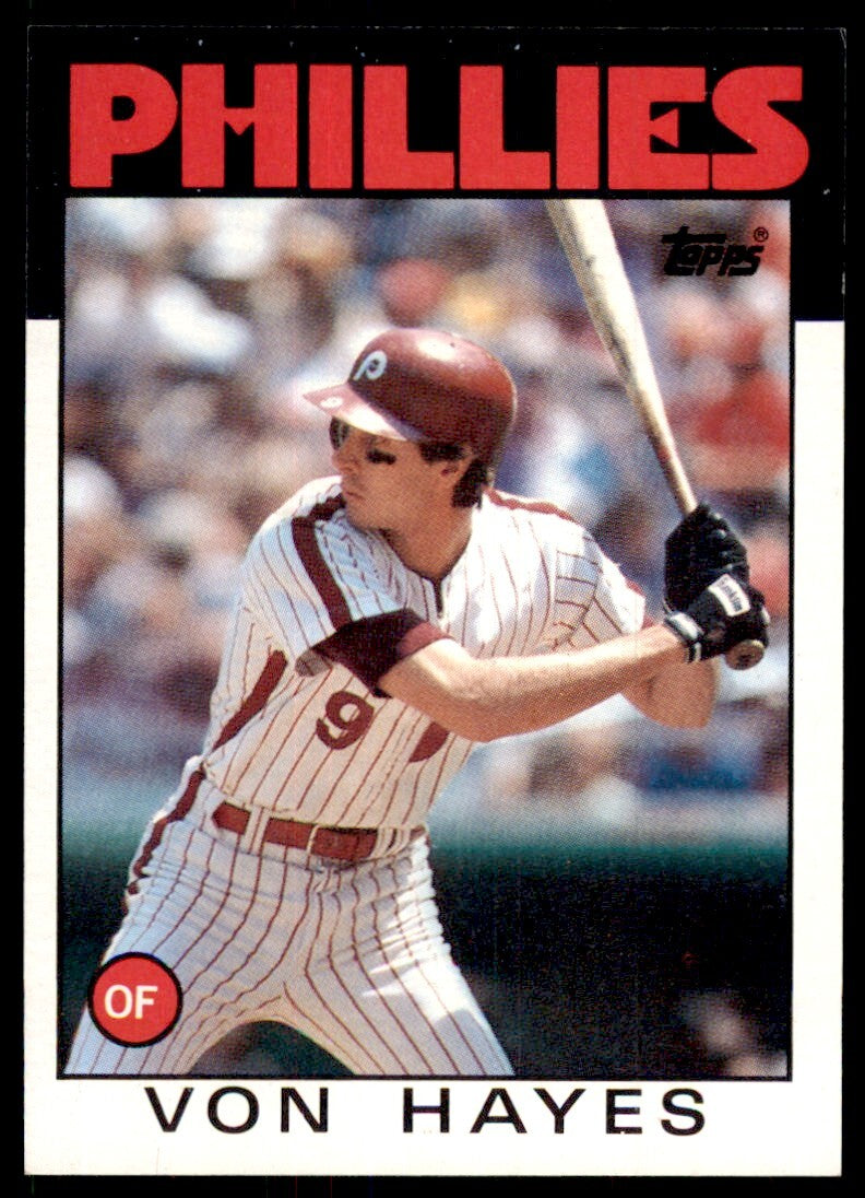 1986 Topps Von Hayes B Philadelphia Phillies #420