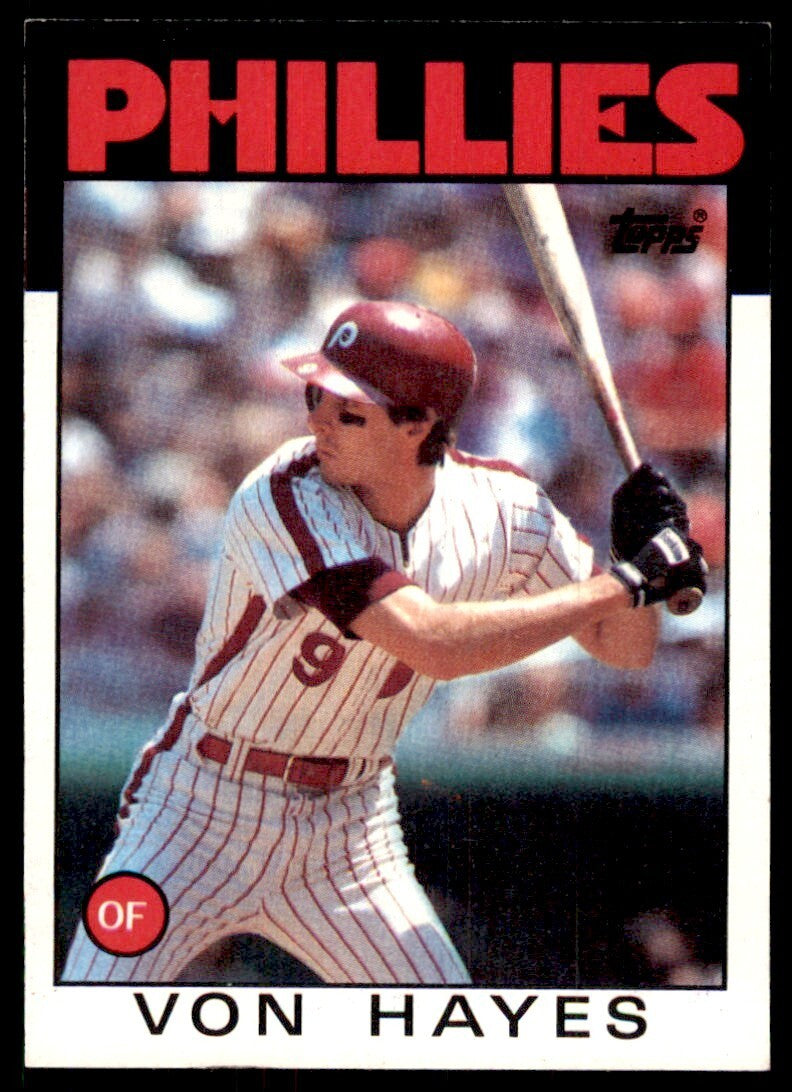 1986 Topps Von Hayes D Philadelphia Phillies #420