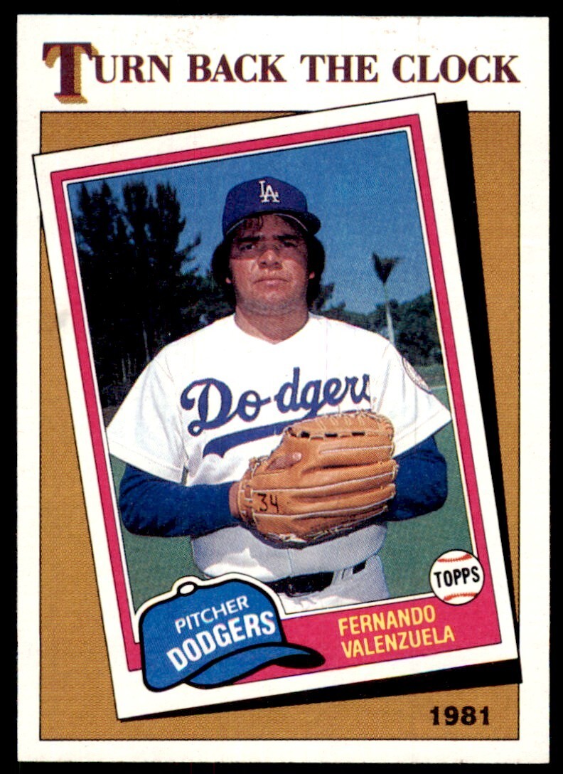 1986 Topps Fernando Valenzuela A Los Angeles Dodgers #401