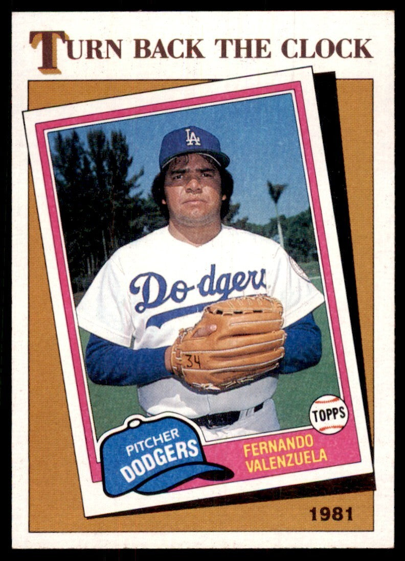 1986 Topps Fernando Valenzuela D Los Angeles Dodgers #401