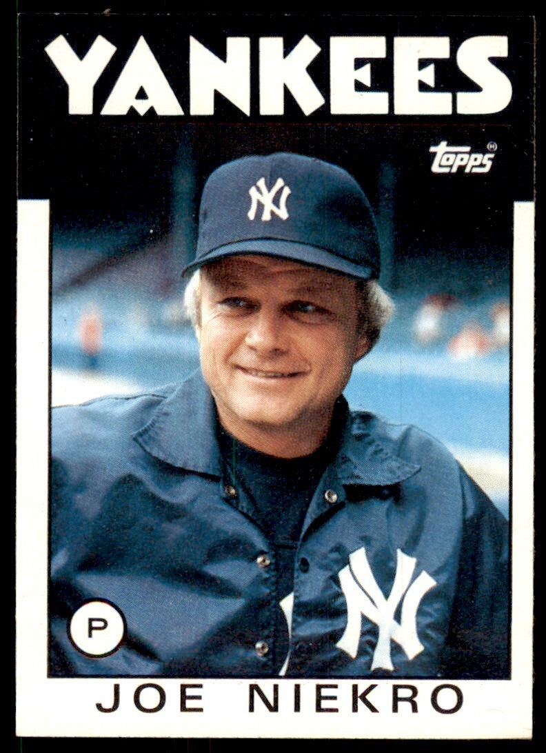 1986 Topps Joe Niekro A New York Yankees #135