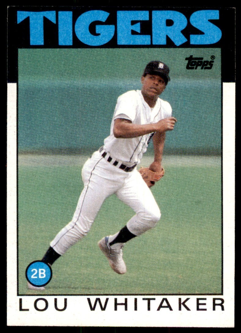 1986 Topps Lou Whitaker B Detroit Tigers #20