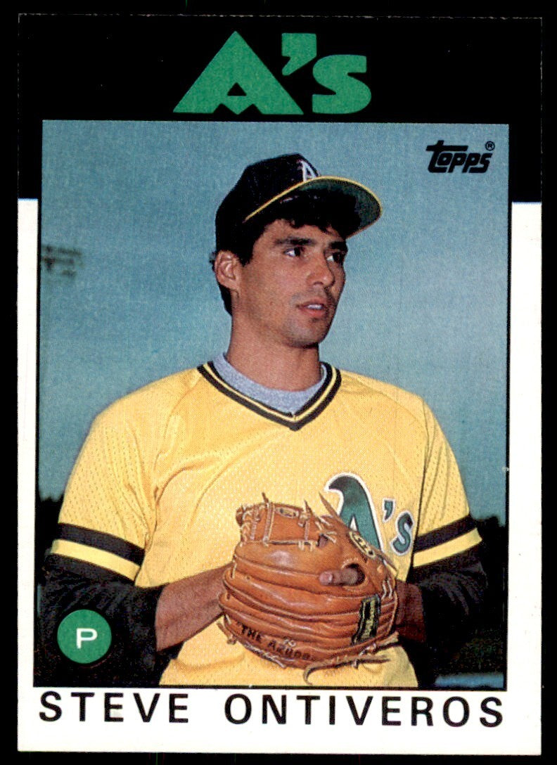 1986 Topps Steve Ontiveros Rookie Oakland Athletics #507