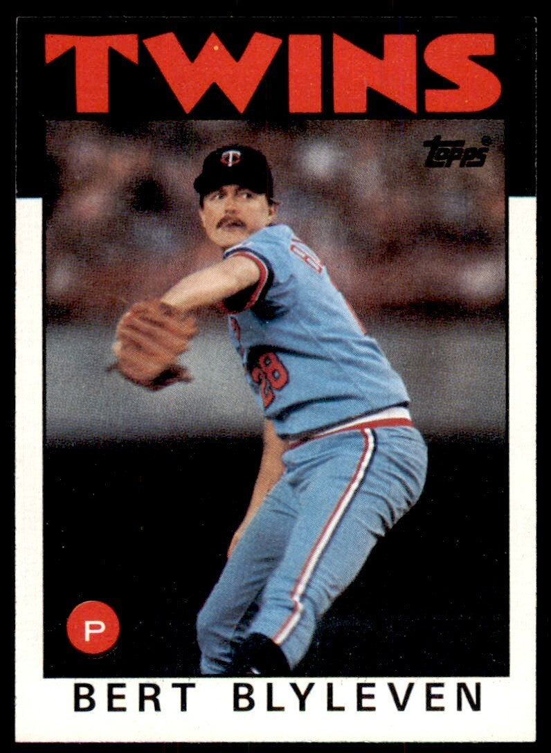 1986 Topps Bert Blyleven F Minnesota Twins #445