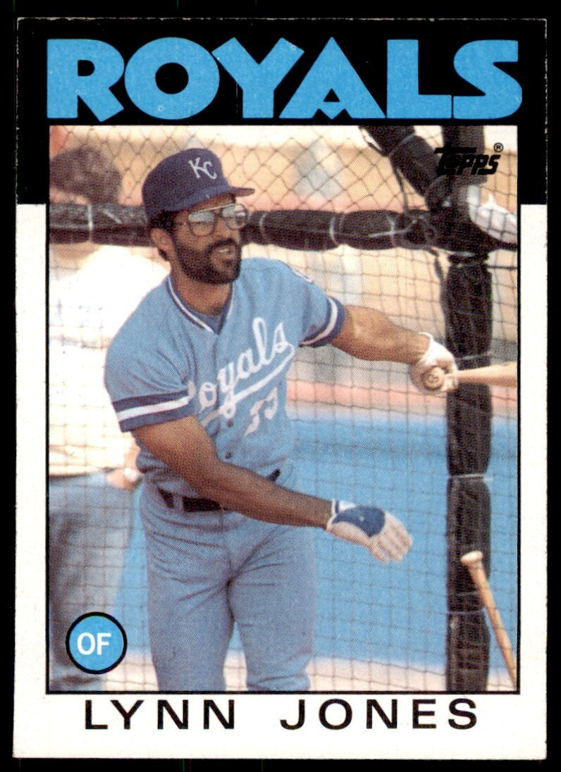1986 Topps Lynn Jones Kansas City Royals #671