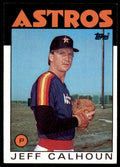 1986 Topps Jeff Calhoun Rookie Houston Astros #534