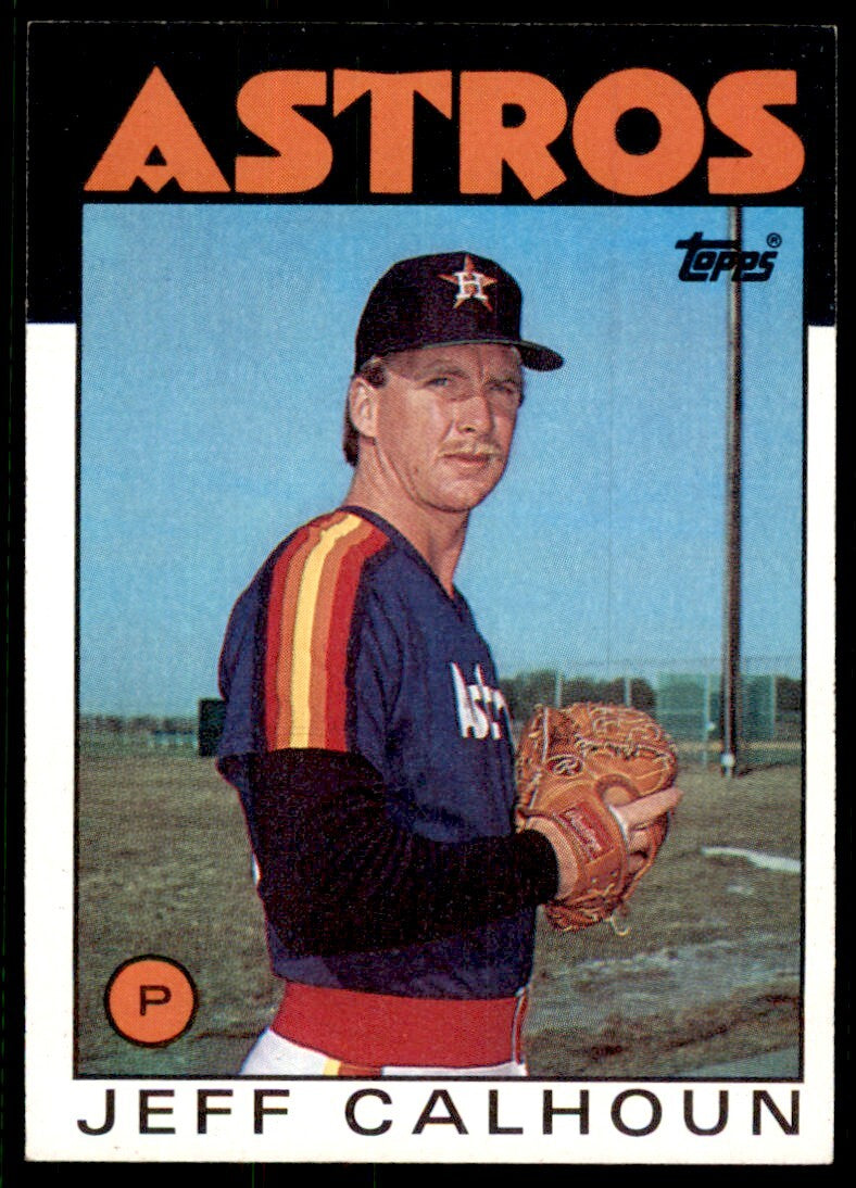 1986 Topps Jeff Calhoun Rookie Houston Astros #534