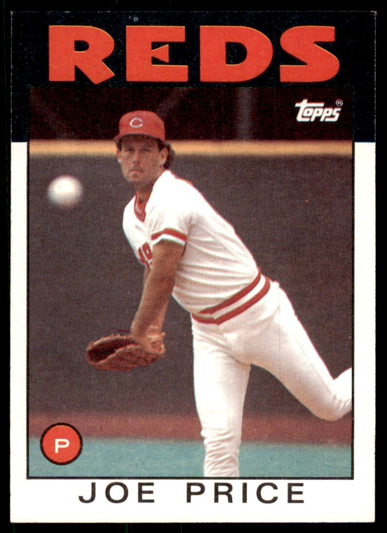 1986 Topps Joe Price Cincinnati Reds #523