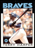 1986 Topps Baseball Card Terry Harper A Atlanta Braves #247