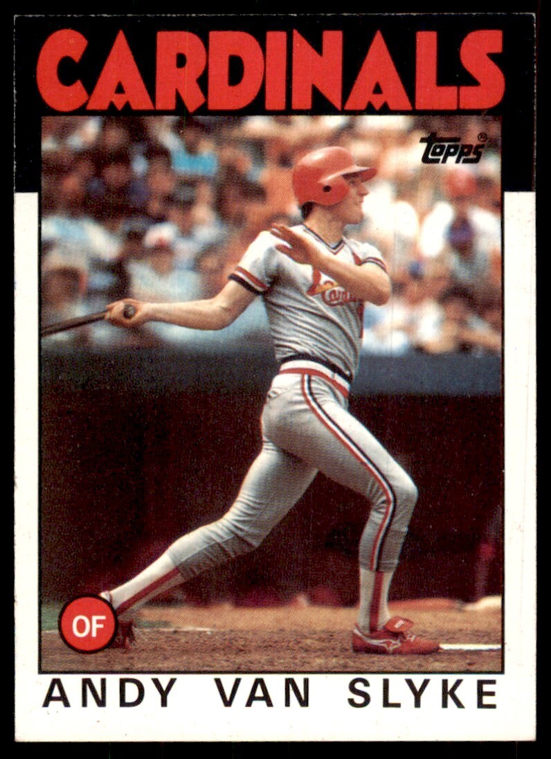 1986 Topps Baseball Card Andy Van Slyke A St. Louis Cardinals #683