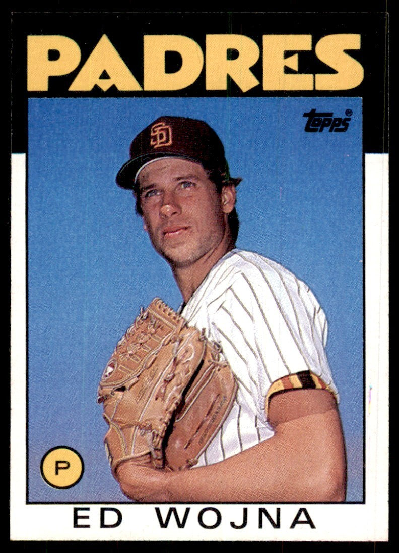 1986 Topps Baseball Card Ed Wojna Rookie E San Diego Padres #211