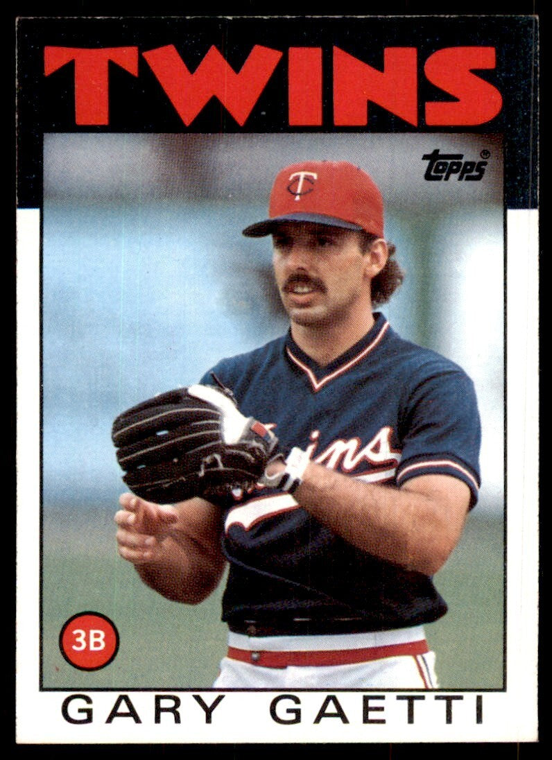 1986 Topps Baseball Card Gary Gaetti C Minnesota Twins #97