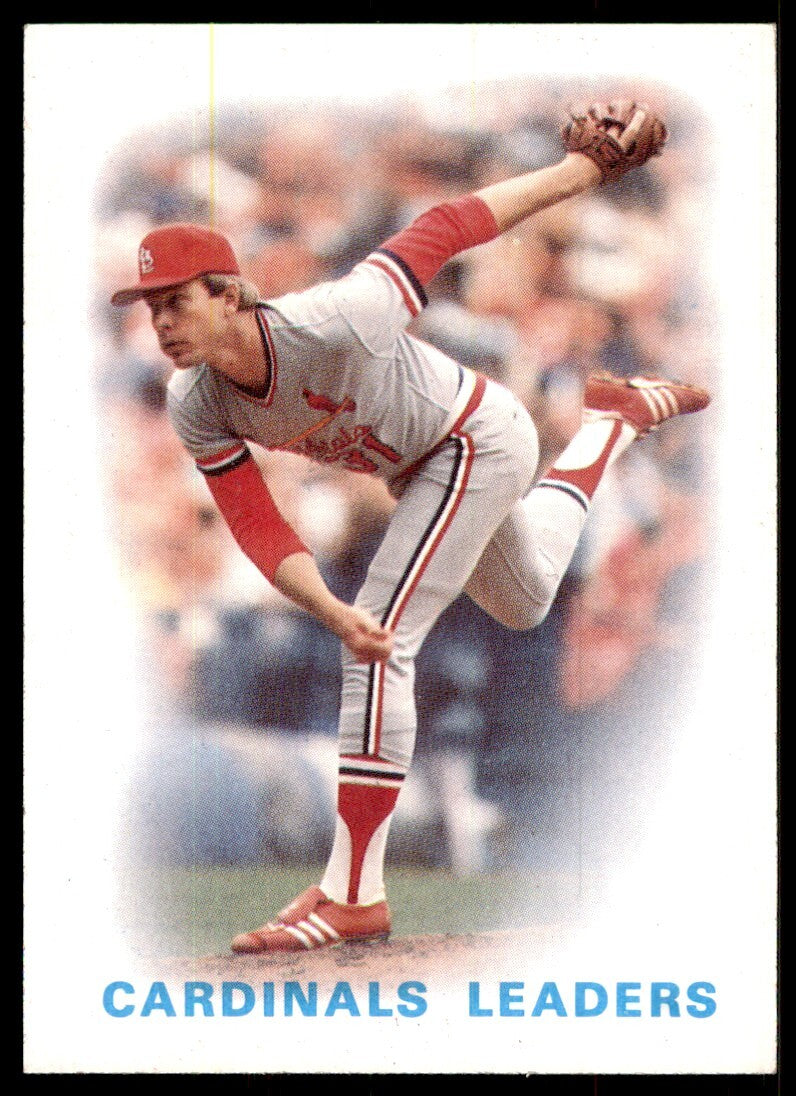 1986 Topps Baseball Card Cardinals Leaders: Bob Forsch A St. Louis Cardinals #66