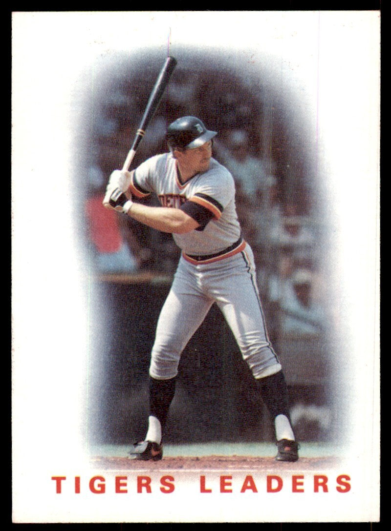 1986 Topps Baseball Card Tigers Leaders: Lance Parrish B Detroit Tigers #36