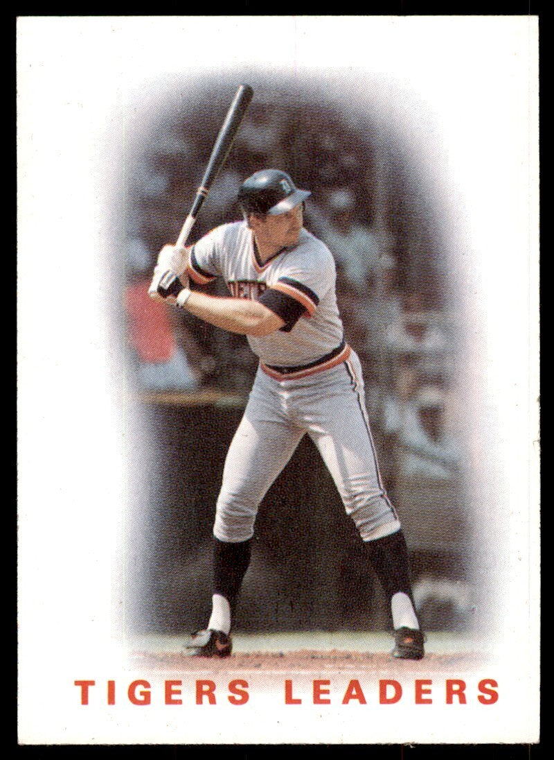1986 Topps Baseball Card Tigers Leaders: Lance Parrish D Detroit Tigers #36