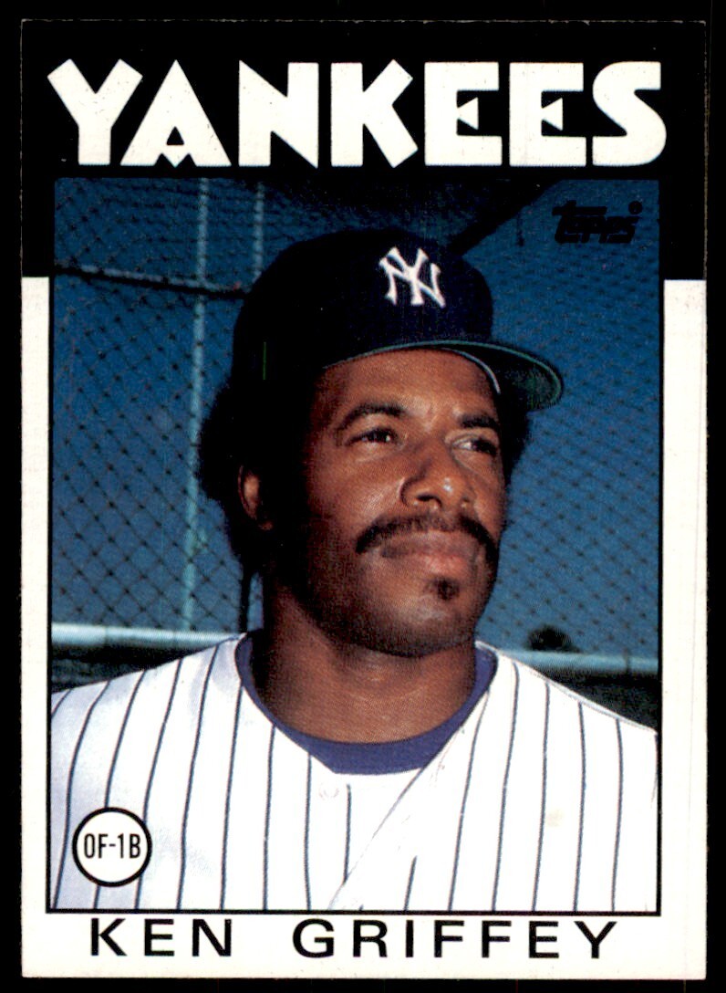 1986 Topps Baseball Card Ken Griffey A New York Yankees #40