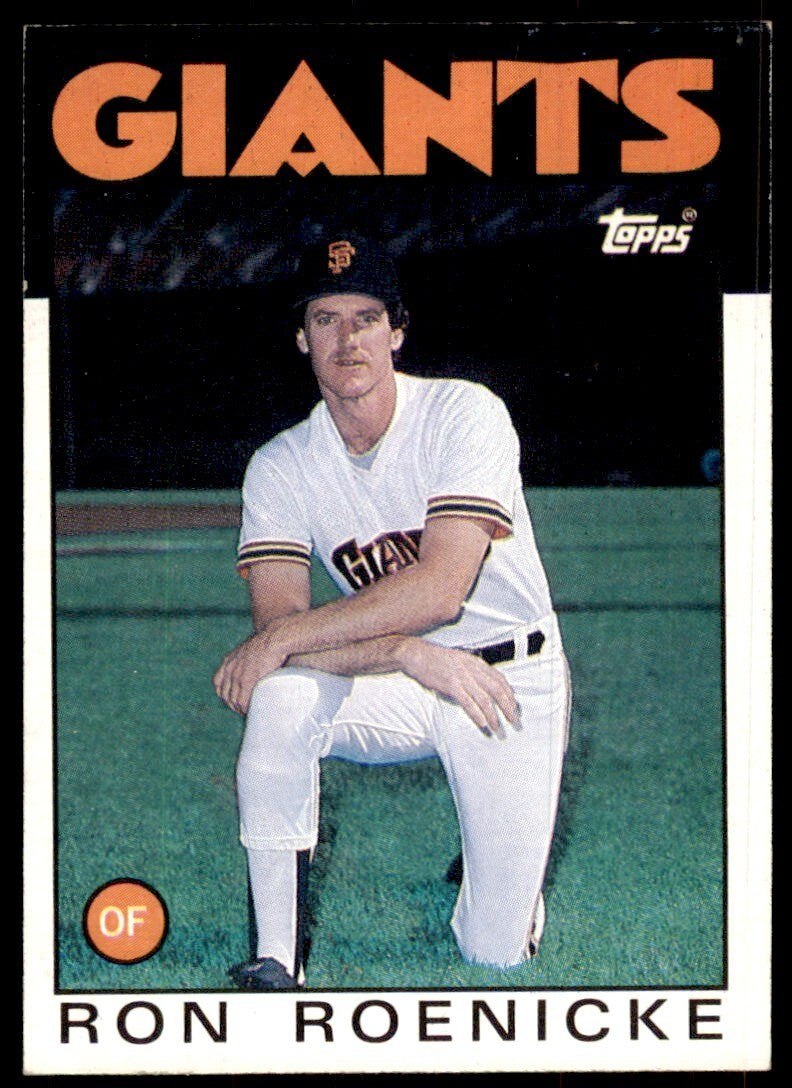 1986 Topps Baseball Card Ron Roenicke San Francisco Giants #63