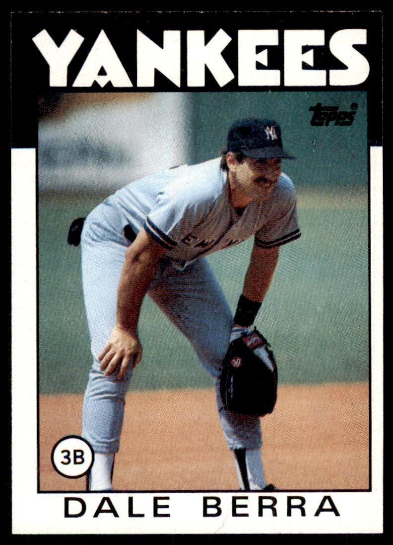 1986 Topps Baseball Card Dale Berra New York Yankees #692
