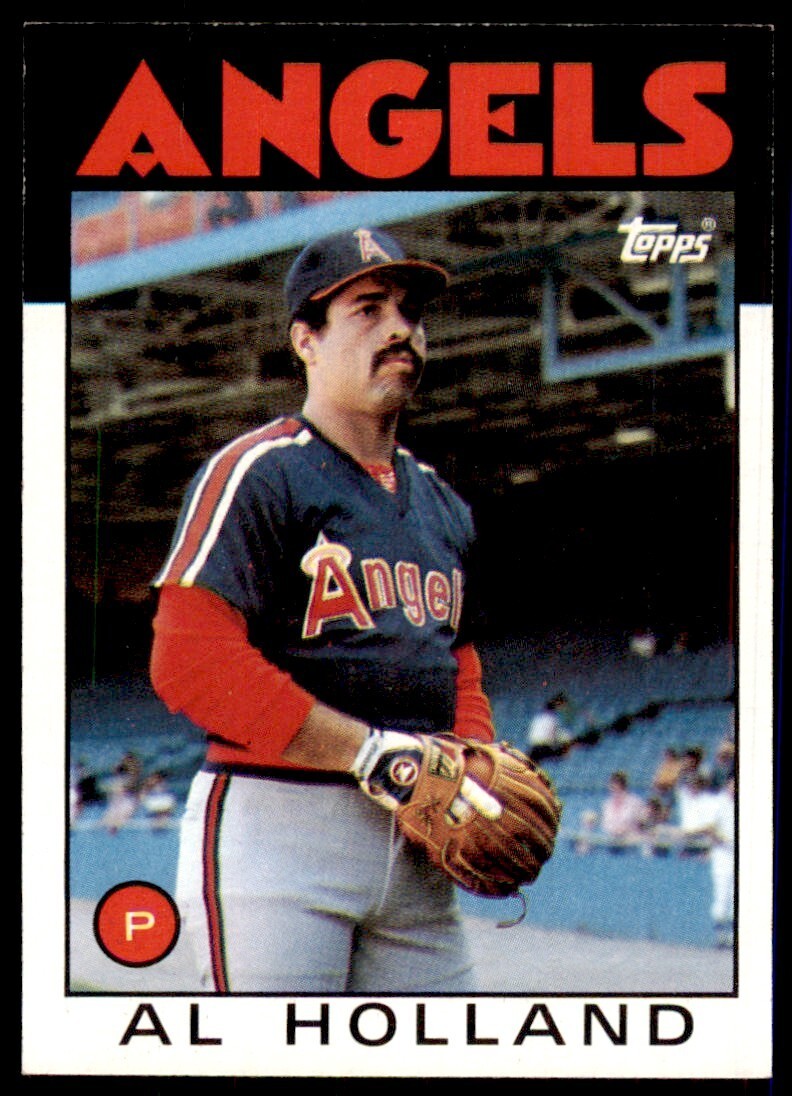 1986 Topps Baseball Card Al Holland A California Angels #369