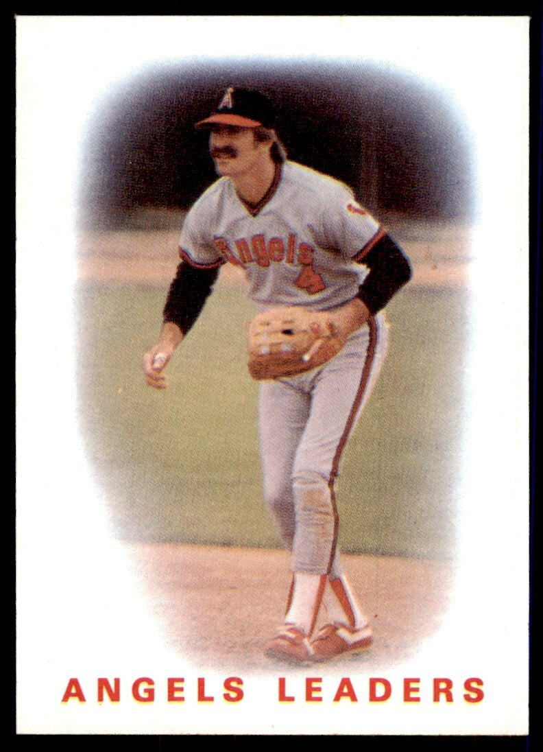1986 Topps Baseball Card Angels Leaders (Bobby Grich) California Angels #486