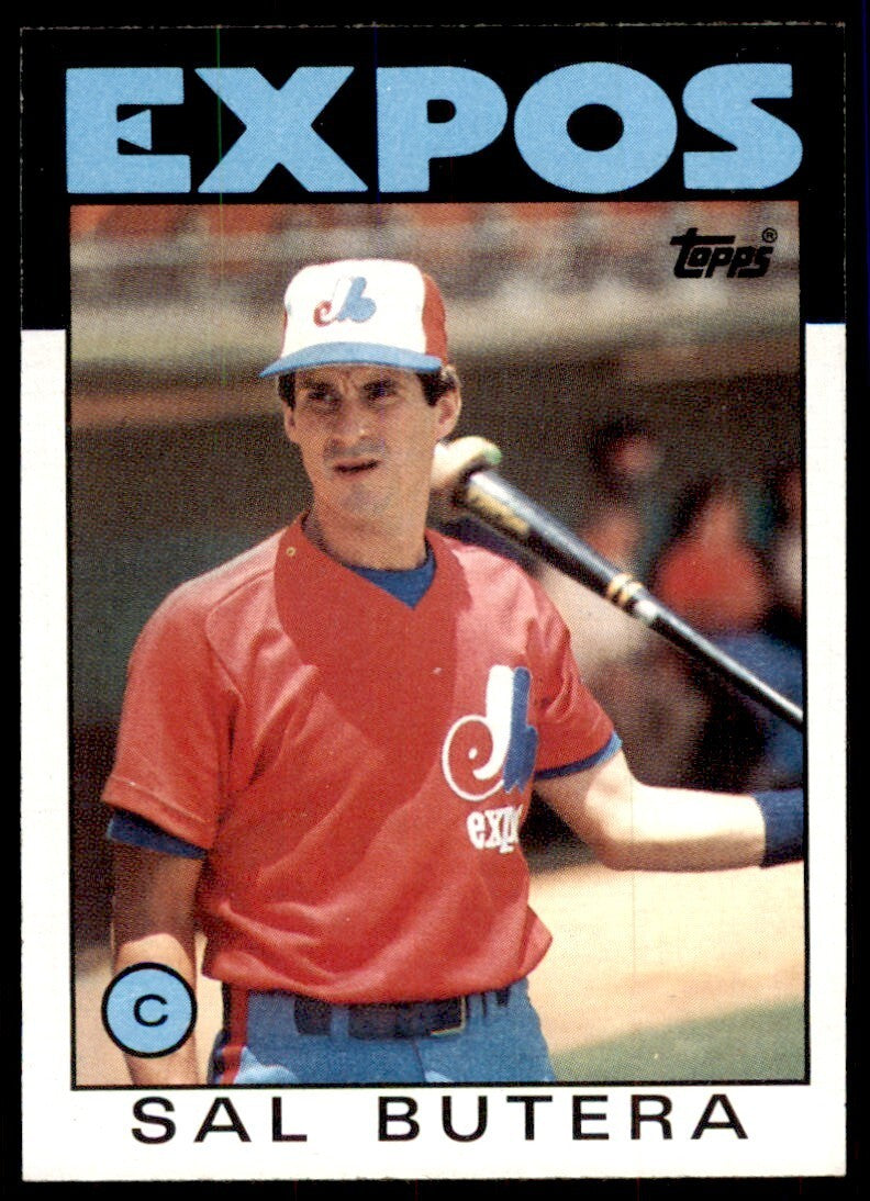 1986 Topps Baseball Card Sal Butera Montreal Expos #407