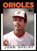 1986 Topps Baseball Card John Shelby A Baltimore Orioles #309